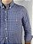 Camisa Ralph Lauren Xadrez Manga Longa Marinho Logo Clássico Laranja - Imagem 2