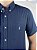 Camisa Ralph Lauren Quadriculada Manga Curta Azul Petróleo Logo Clássico Celeste - Imagem 2