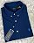 Camisa Ralph Lauren Quadriculada Manga Curta Azul Petróleo Logo Clássico Celeste - Imagem 4