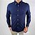 Camisa Tommy Hilfiger Manga Longa Oxford Marinho Solid Heritage Regular Fit - Imagem 4