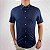 Camisa Tommy Hilfiger Manga Curta Oxford Marinho Ligth Bolso - Imagem 4