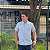 Camisa Social Ralph Lauren Tricoline Manga Curta Azul Claro Logo Colorido - Imagem 3