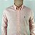 Camisa Ralph Lauren Manga Longa Linho Vermelho Claro Logo Clássico Celeste LI - Imagem 2