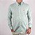 Camisa Ralph Lauren Manga Longa Linho Verde Claro Logo Clássico Laranja LI - Imagem 4