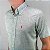 Camisa Ralph Lauren Manga Curta Linho Verde Claro Logo Clássico Laranja LI - Imagem 3