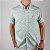Camisa Ralph Lauren Manga Curta Linho Verde Claro Logo Clássico Laranja LI - Imagem 4