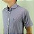 Camisa Ralph Lauren Micro Xadrez Manga Curta Marinho Vermelho Logo Clássico Celeste - Imagem 3