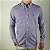 Camisa Ralph Lauren Micro Xadrez Manga Longa Marinho Vermelho Logo Clássico Celeste - Imagem 4