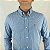 Camisa Ralph Lauren Micro Xadrez Manga Longa Azul Royal Verde Logo Clássico Laranja - Imagem 2