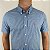 Camisa Ralph Lauren Micro Xadrez Manga Curta Azul Royal Verde Logo Clássico Laranja - Imagem 2