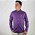 Camisa Ralph Lauren Xadrez Manga Longa Azul Royal Listra Vermelho Logo Clássico Branco - Imagem 1
