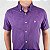 Camisa Ralph Lauren Xadrez Manga Curta Azul Royal Listra Vermelho Logo Clássico Branco - Imagem 2