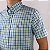 Camisa Social Ralph Lauren Xadrez Manga Curta Multicolor Verde Logo Colorido - Imagem 3