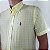 Camisa Social Ralph Lauren Xadrez Manga Curta Amarelo Claro Logo Colorido - Imagem 3