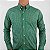 Camisa Social Quadriculada Manga Longa Verde Logo Clássico Laranja - Imagem 2