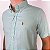Camisa Ralph Lauren Manga Curta Linha Oxford Verde Claro Logo Colorido - Imagem 3