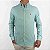 Camisa Ralph Lauren Manga Longa Linha Oxford Verde Claro Logo Colorido - Imagem 4