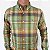Camisa Social Ralph Lauren Oxford Xadrez Manga Longa Multicolor Verde Logo Colorido - Imagem 2