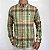 Camisa Social Ralph Lauren Oxford Xadrez Manga Longa Multicolor Verde Logo Colorido - Imagem 4