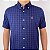 Camisa Ralph Lauren Manga Curta Xadrez Marinho Logo Colorido - Imagem 2