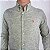 Camisa Ralph Lauren Manga Longa Linho Cinza Mescla Logo Clássico Laranja - Imagem 2