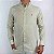 Camisa Ralph Lauren Manga Longa Linho Bege Logo Clássico Laranja - Imagem 4