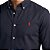Camisa Ralph Lauren Manga Longa Linha Oxford Preto Logo Clássico Vermelho - Imagem 2
