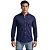 Camisa Ralph Lauren Manga Longa Linha Oxford Marinho Logo Clássico Vermelho - Imagem 1