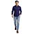 Camisa Ralph Lauren Manga Longa Linha Oxford Marinho Logo Clássico Vermelho - Imagem 6