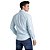 Camisa Ralph Lauren Manga Longa Linha Oxford Azul Claro Logo Clássico Rosa - Imagem 4