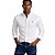 Camisa Ralph Lauren Manga Longa Linha Oxford Branco Logo Clássico Marinho - Imagem 1