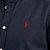 Camisa Ralph Lauren Manga Curta Linha Oxford Preto Logo Clássico Vermelho - Imagem 3