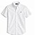 Camisa Ralph Lauren Manga Curta Linha Oxford Branco Logo Clássico Marinho - Imagem 6