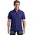 Camisa Ralph Lauren Manga Curta Linha Oxford Marinho Logo Clássico Branco - Imagem 1