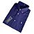 Camisa Ralph Lauren Manga Curta Linha Oxford Marinho Logo Clássico Branco - Imagem 8