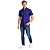 Camisa Ralph Lauren Manga Curta Linha Oxford Marinho Logo Clássico Branco - Imagem 6