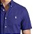 Camisa Ralph Lauren Manga Curta Linha Oxford Marinho Logo Clássico Branco - Imagem 3