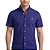 Camisa Ralph Lauren Manga Curta Linha Oxford Marinho Logo Clássico Branco - Imagem 2