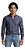 Camisa Ralph Lauren Manga Longa Oxford Tinturada Marinho Logo Colorido - Imagem 3