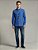Camisa Ralph Lauren Manga Longa Oxford Tinturada Azul Logo Colorido - Imagem 6