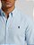 Camisa Social Ralph Lauren Tricoline Manga Longa Azul Claro Logo Clássico Marinho - Imagem 2