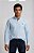 Camisa Social Ralph Lauren Tricoline Manga Longa Azul Claro Logo Clássico Marinho - Imagem 3
