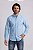 Camisa Ralph Lauren Oxford Manga Longa Azul Claro Logo Clássico Rosa - Imagem 3