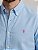 Camisa Ralph Lauren Oxford Manga Longa Azul Claro Logo Clássico Rosa - Imagem 2