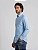Camisa Ralph Lauren Oxford Manga Longa Azul Claro Logo Clássico Rosa - Imagem 4