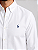 Camisa Ralph Lauren Oxford Manga Longa Branco Logo Clássico Marinho - Imagem 2
