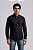Camisa Ralph Lauren Oxford Manga Longa Preto Logo Clássico Vermelho - Imagem 3