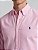 Camisa Ralph Lauren Oxford Manga Longa Rosa Claro Logo Clássico Celeste - Imagem 2