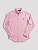 Camisa Ralph Lauren Oxford Manga Longa Rosa Claro Logo Clássico Celeste - Imagem 5