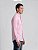 Camisa Ralph Lauren Oxford Manga Longa Rosa Claro Logo Clássico Celeste - Imagem 4